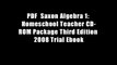 PDF  Saxon Algebra 1: Homeschool Teacher CD-ROM Package Third Edition 2008 Trial Ebook