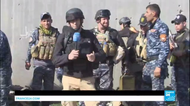 EXCLUSIF - Bataille de Mossoul : France 24 au coeur des combats acharnés pour le contrôle des ponts