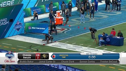 Chidobe Awuzie runs unofficial 4.44 40-yard dash