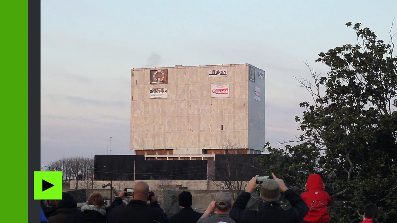 Un bâtiment emblématique de la ville d’Atlanta rasé en quelques secondes