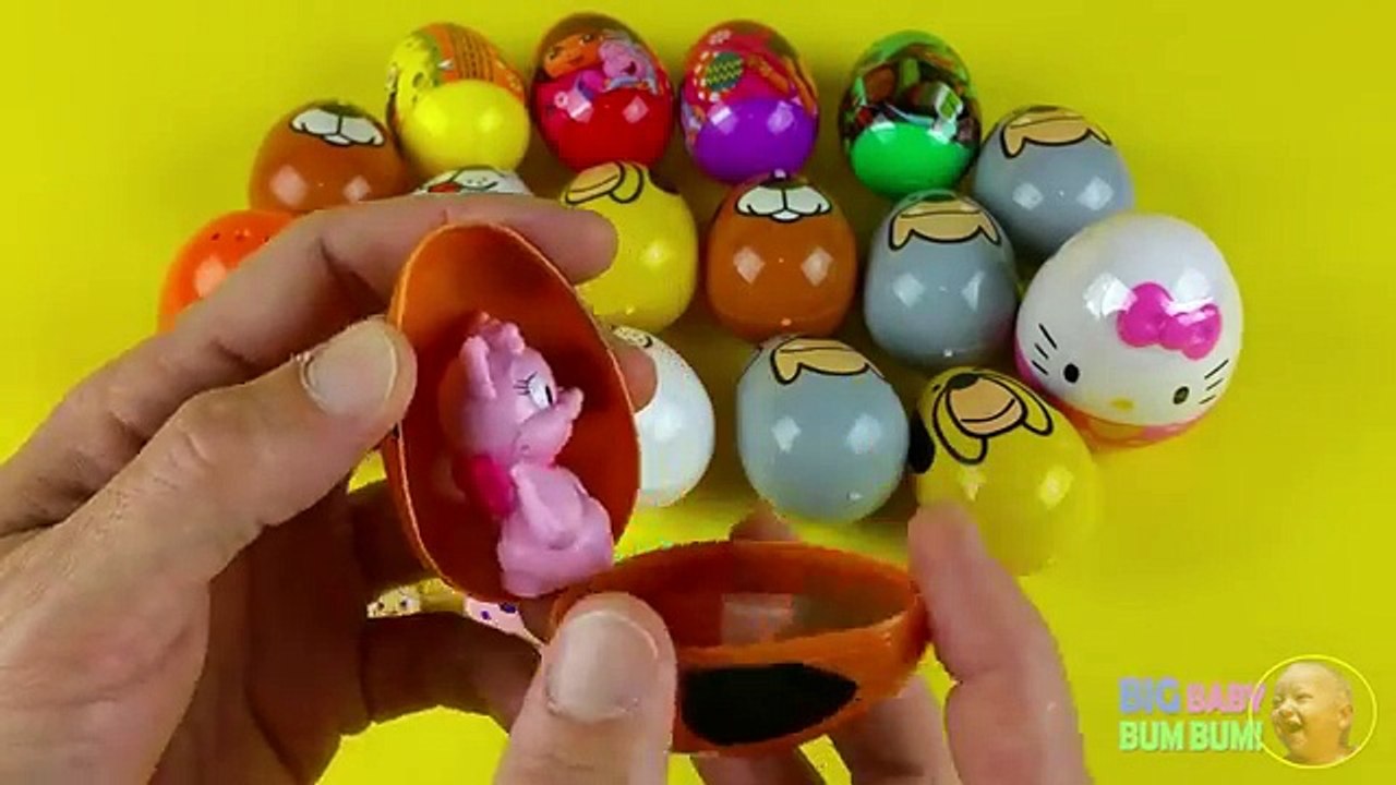 Play Doh Kinder Surprise Eggs Toys Princess Disney Frozen Elsa Hello Kitty Barbie My Littl