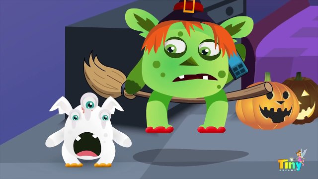 Пять маленький монстр прыгает на кровати | детские стишки для детей