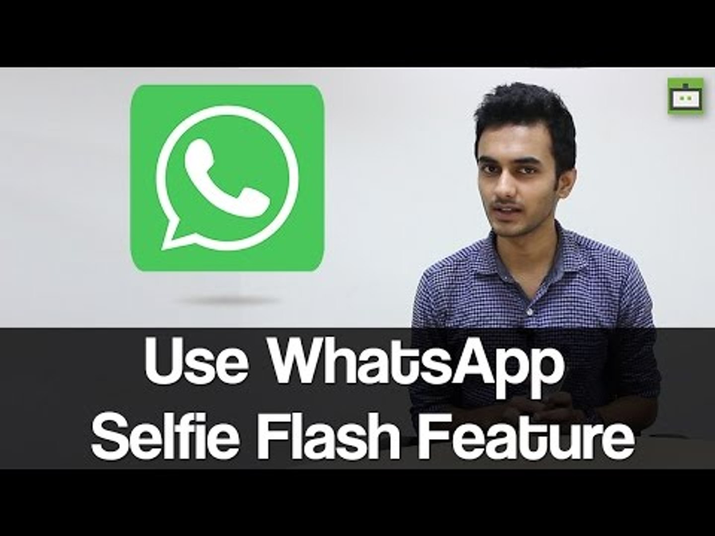 ⁣How to use WhatsApp selfie flash feature