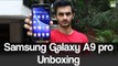 Samsung Galaxy A9 pro Unboxing - GIZBOT