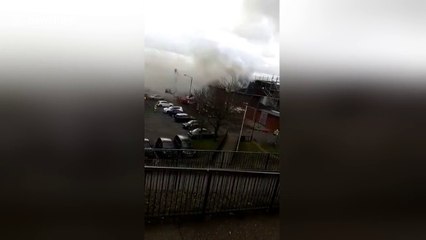 Major fire at Asda supermarket in Luton, UK