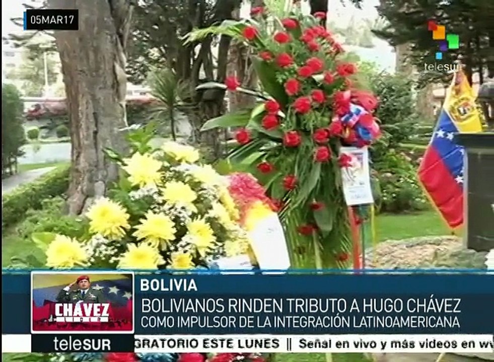 Bolivia: realizan homenaje a Hugo Chávez