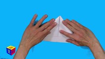 How to make an origami paper sailboat - origami tutorials. Educational video for children-3g-FYVm8hEY