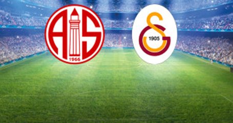 Süper Lig'deki Antalyaspor-Galatasaray Maçının İlk 11'leri Belli Oldu