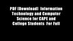 PDF [Download]  Information Technology and Computer Science for CAPE and College Students  For Full
