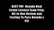 BEST PDF  Nevada Real Estate License Exam Prep: All-in-One Review and Testing To Pass Nevada s PSI