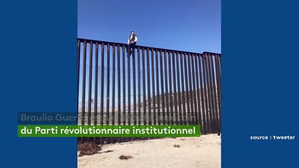 Un élu mexicain escalade la barrière à la frontière étasunienne pour démontrer l'absurdité de la construction d'un mur
