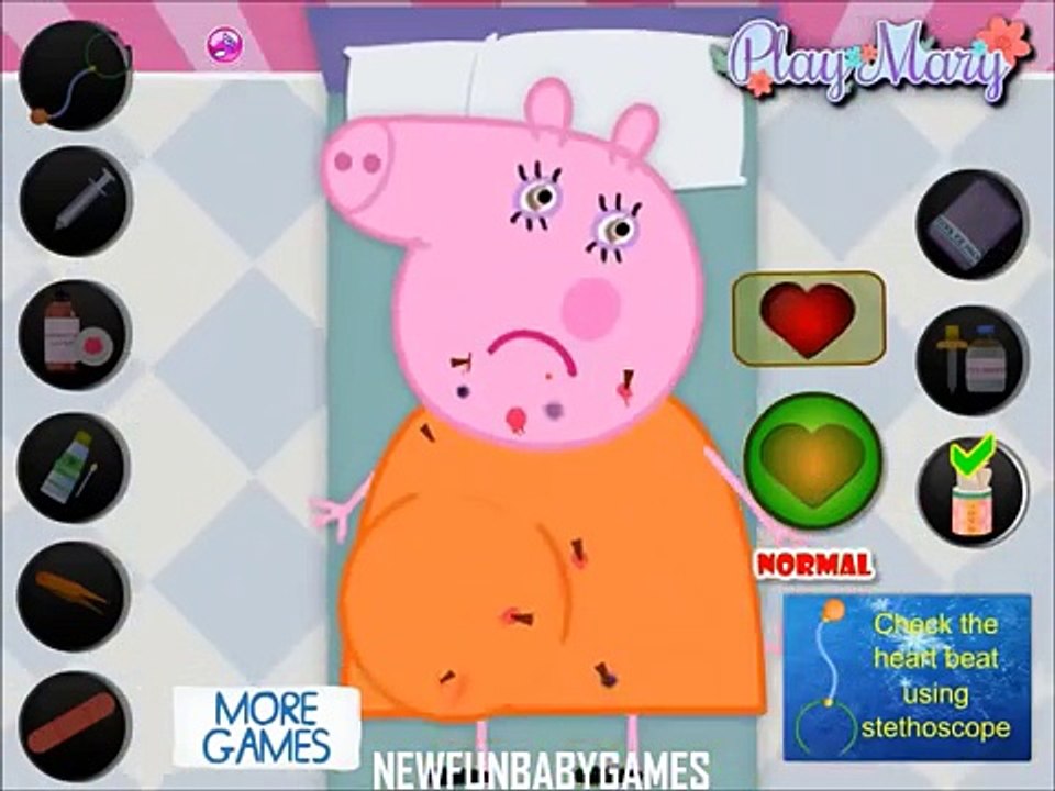 Peppa la Mamá Embarazada Lesionada – Médico de Peppa Pig Juego