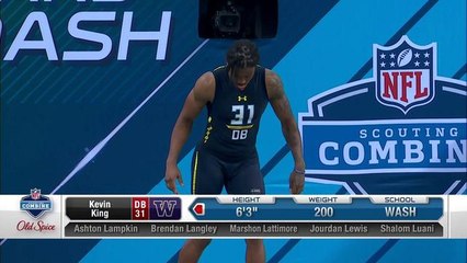 Kevin King runs an unofficial 4.44 40-yard dash