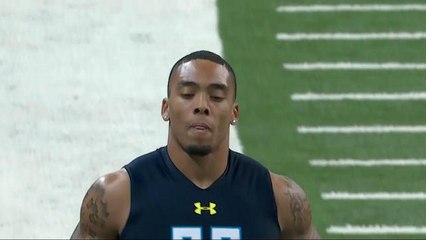 Brendan Langley runs an unoffical 4.44 40-yard dash