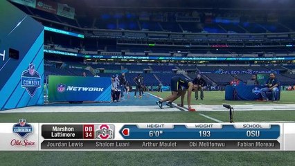 Marshon Lattimore runs unofficial 4.36 40-yard dash