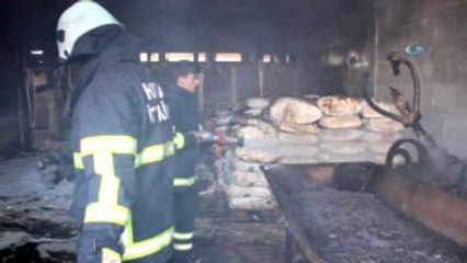 Kaçak Ekmek Fabrikasında Yangın