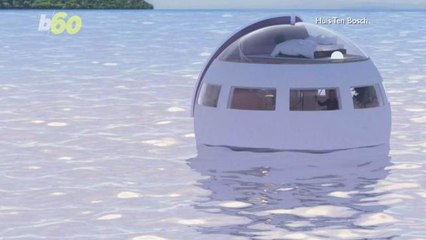 Floating Capsule Hotel Takes You to a Desert Island