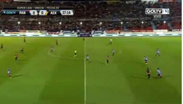 Sergio Araujo Goal HD - Panionios 0-1 AEK 05.03.2017