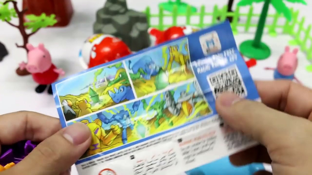 Kids Video - How Peppa Pig Got Surprise Eggs back from Dinosaur-uA8T8NK7Hi0