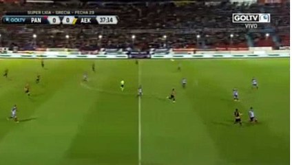 Sergio Araujo Goal HD - Panionios 0-1 AEK 05.03.2017
