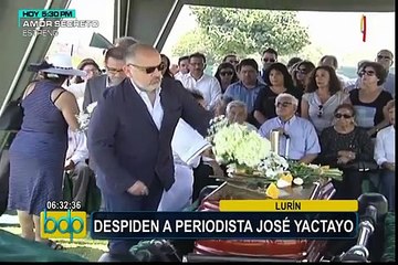 Lurín: despiden a periodista José Yactayo