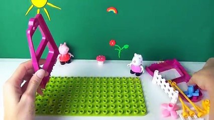 PEPPA PIG PLAYGROUND Swing Construction Playset ♡ Peppa Pig & Suzy Sheep