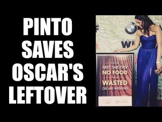 Frieda Pinto feeds 800 hungry people, from Oscar party's left over food | Oneindia News