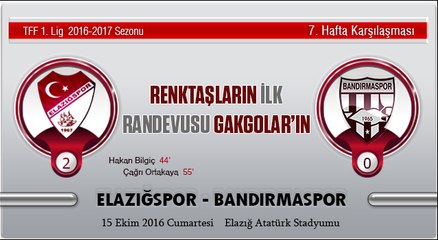 Elazığspor 2-0 Bandırmaspor Maç Özeti