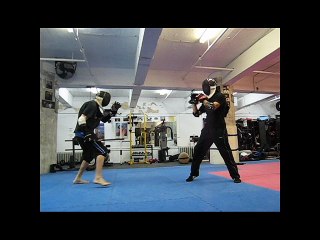 Alistair vs Simon - Single Stick Sparring - February 14 - 2010