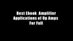 Best Ebook  Amplifier Applications of Op Amps  For Full