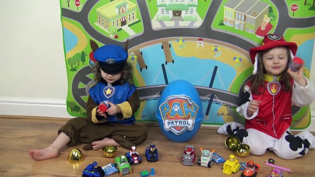 PAW PATROL TOYS Giant Egg Surprise Opening Marshall Chase Paw Patrol Kids Video Kinder Surprise-JwJLGu2McVo