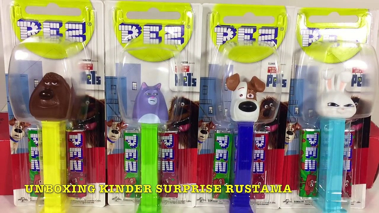 Тайная Жизнь Домашних Животных Игрушки Пец по мультику,Unboxing Surprise Pez The Secret Life of Pets