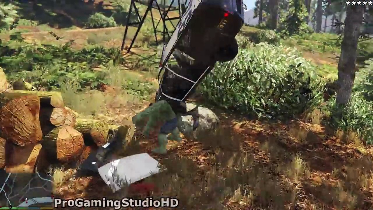 GTA 5 Amazing Hulk Brutal Kill (GTA V PC Mods Gameplay)