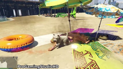 GTA 5 Brutal Animals Attack (Grand Theft Auto V Mods Funny Moments Compilation)