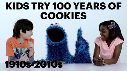 Kids Try 100 Years of Cookies with Cookie Monster