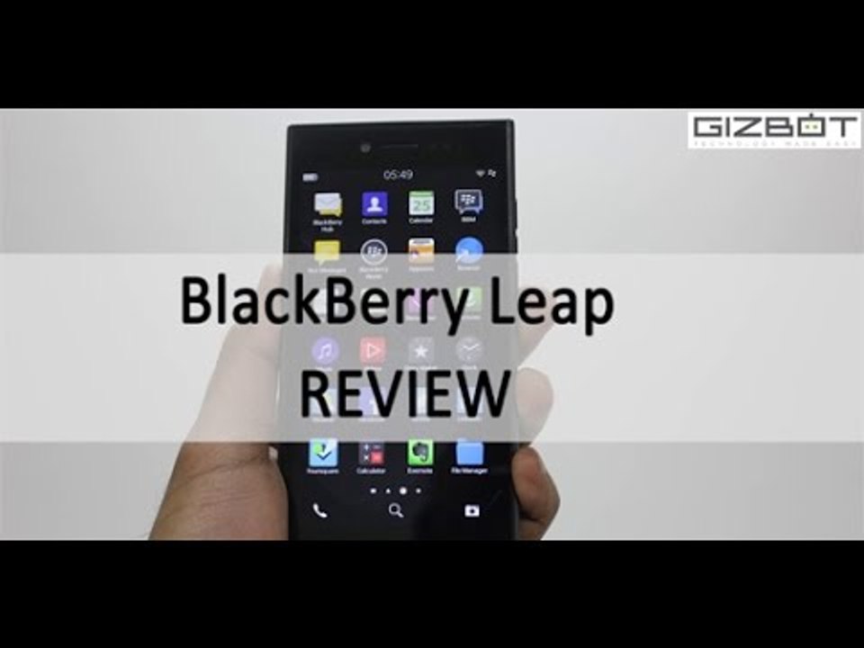 BlackBerry Leap Review - GizBot