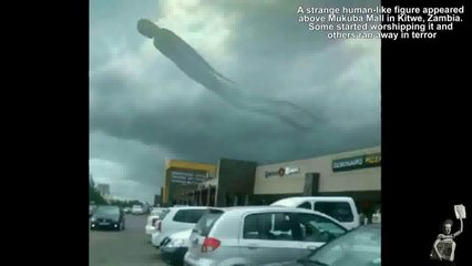 Une étrange forme humaine est apparue dans le ciel