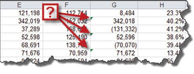 حل مشكلة الخلايا التي على حوافها اشارة خضراء-Remove Error Checking Green Triangles from Excel