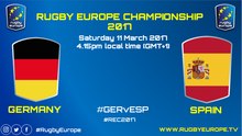 GERMANY / SPAIN - RUGBY EUROPE CHAMPIONSHIP 2017