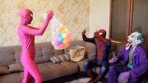 SPIDERMAN vs JOKER - Spiderman & Venom Loses His Head! w/ Frozen Elsa, Spidergirl - Fun Superheroes