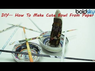 How to make paper bowl | DIY | Art & Craft | Watch Video | Boldsky