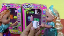 SHOPKINS! Part 1 Elsa and Anna toddlers PLAY with Shopkins! Melody joins them