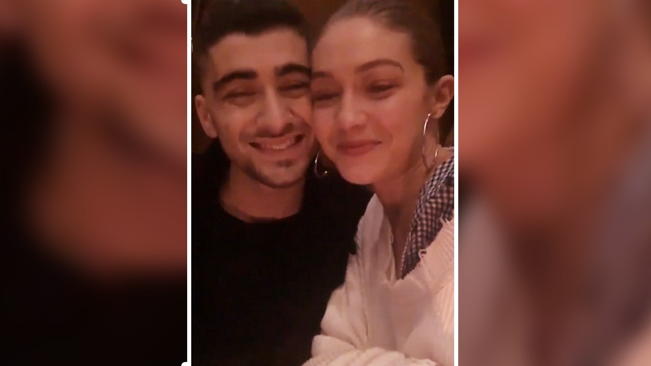 Gigi Hadid Adorably Crashed Zayn Malik's iHeartRadio Music Awards Acceptance Speech