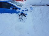 Ford Focus Plows Through Snow