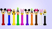 Mickey Mouse Club House Pez Dispensers And Teenage Mutant Ninja Turtles Pez Dispensers Learn Colors