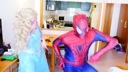 Pink Spidergirl Pregnant & Spiderman Stop Motion Play Doh Spiderbaby Superheroes Prank Vid