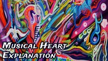 Musical Heart - Creative Abstraction of the Heart Exploding in Color and Expression! Artistic Painting for the Soul!