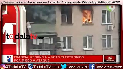 Mujer salta de edificio por un incendio-Noticias y Mas-Video