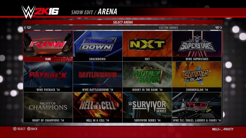 Wwe 2k16 How To Use A Custom Arena Video Dailymotion