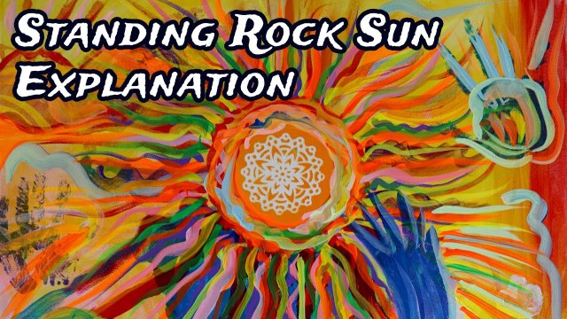 Standing Rock - Collaboration Abstract Painting Created at Standing Rock! Protect our Water for it is Life!